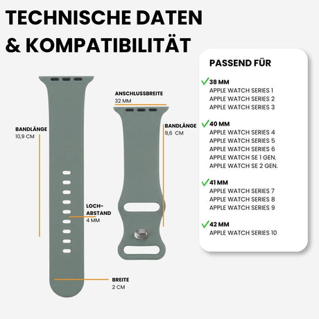Kompatibilität 38/40/41mm - Olivgrün