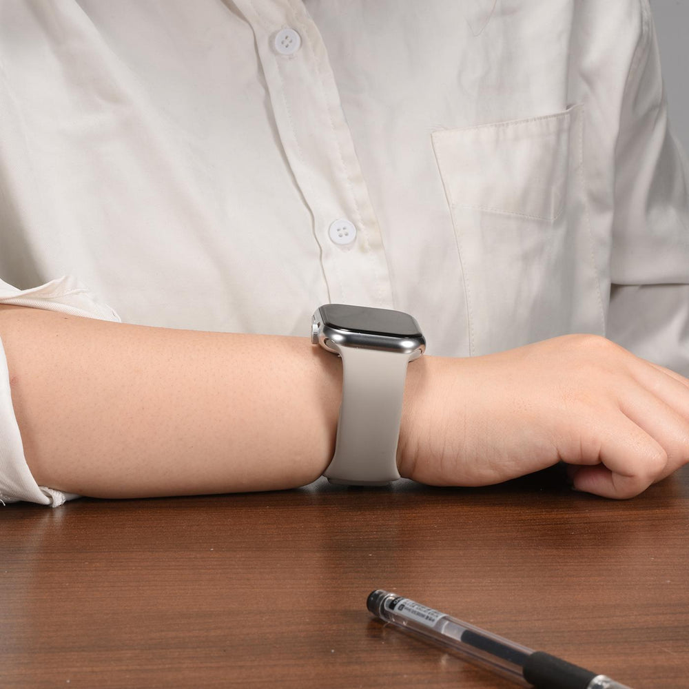 Silikon Butterfly Armband Apple Watch - Steingrau