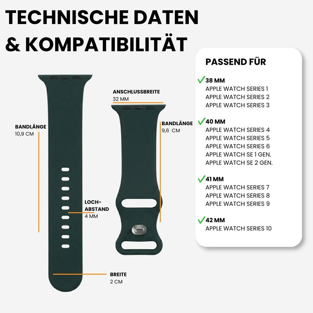 Kompatibilität 38/40/41mm - Tannengrün