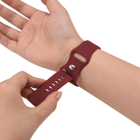 Silikon Butterfly Armband Apple Watch - Weinrot