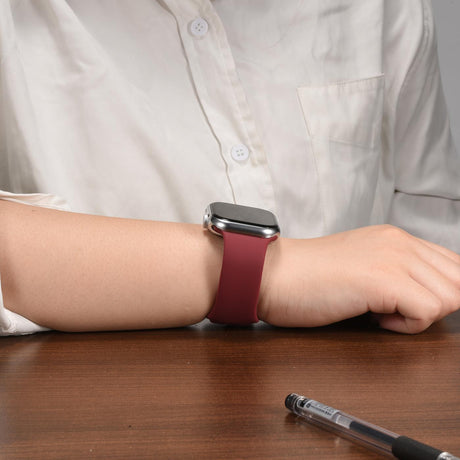 Silikon Butterfly Armband Apple Watch - Weinrot