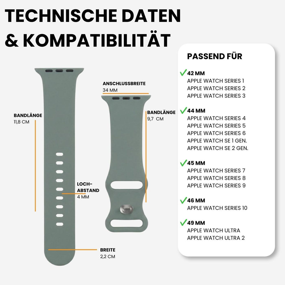 Kompatibilität 42/44/45/49mm - Olivgrün