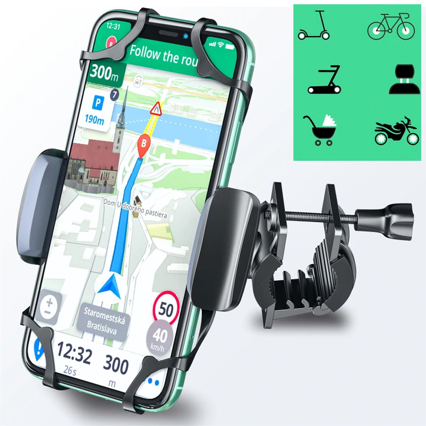 Fahrrad Halterung Universal – Lenker 360° drehbar
