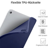 Smart Book Cover für iPad Air 4 / 5 / 6 / Pro 11 in Blau – Wake-&-Sleep-Funktion, Stifthalter & flexible Aufstellmöglichkeiten.
