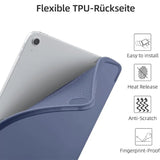 Smart Book Cover für iPad Air 4 / 5 / 6 / Pro 11 in Grau – Wake-&-Sleep-Funktion, Stifthalter & flexible Aufstellmöglichkeiten.