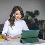 Smart Book Cover für iPad Mini 6 in Grün – Wake-&-Sleep-Funktion, Stifthalter & flexible Aufstellmöglichkeiten.