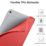 Smart Book Cover für iPad Air 4 / 5 / 6 / Pro 11 in Rot – Wake-&-Sleep-Funktion, Stifthalter & flexible Aufstellmöglichkeiten.