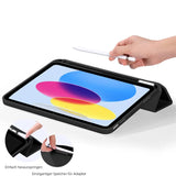 Smart Book Cover für iPad Air 4 / 5 / 6 / Pro 11 in Schwarz – Wake-&-Sleep-Funktion, Stifthalter & flexible Aufstellmöglichkeiten.