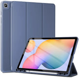 Smart Book Cover für Samsung Galaxy Tab S7+/S7 FE/S8+ in Grau – Wake-&-Sleep-Funktion, Stifthalter & flexible Aufstellmöglichkeiten.