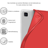Smart Book Cover für Samsung Galaxy Tab S7+/S7 FE/S8+ in Rot – Wake-&-Sleep-Funktion, Stifthalter & flexible Aufstellmöglichkeiten.