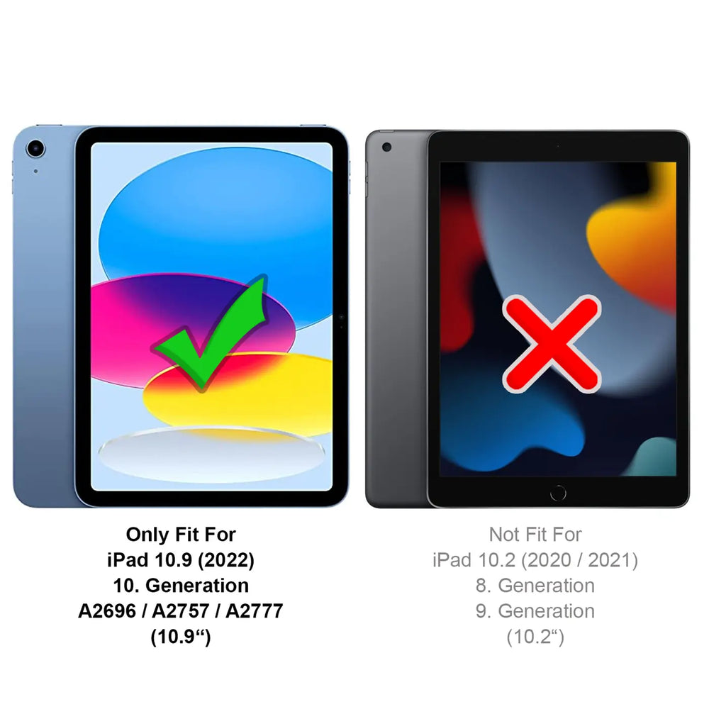 Elegante Klapphülle mit Magnetverschluss für iPad 10.9 2022 Tablet – Schützend und stilvoll