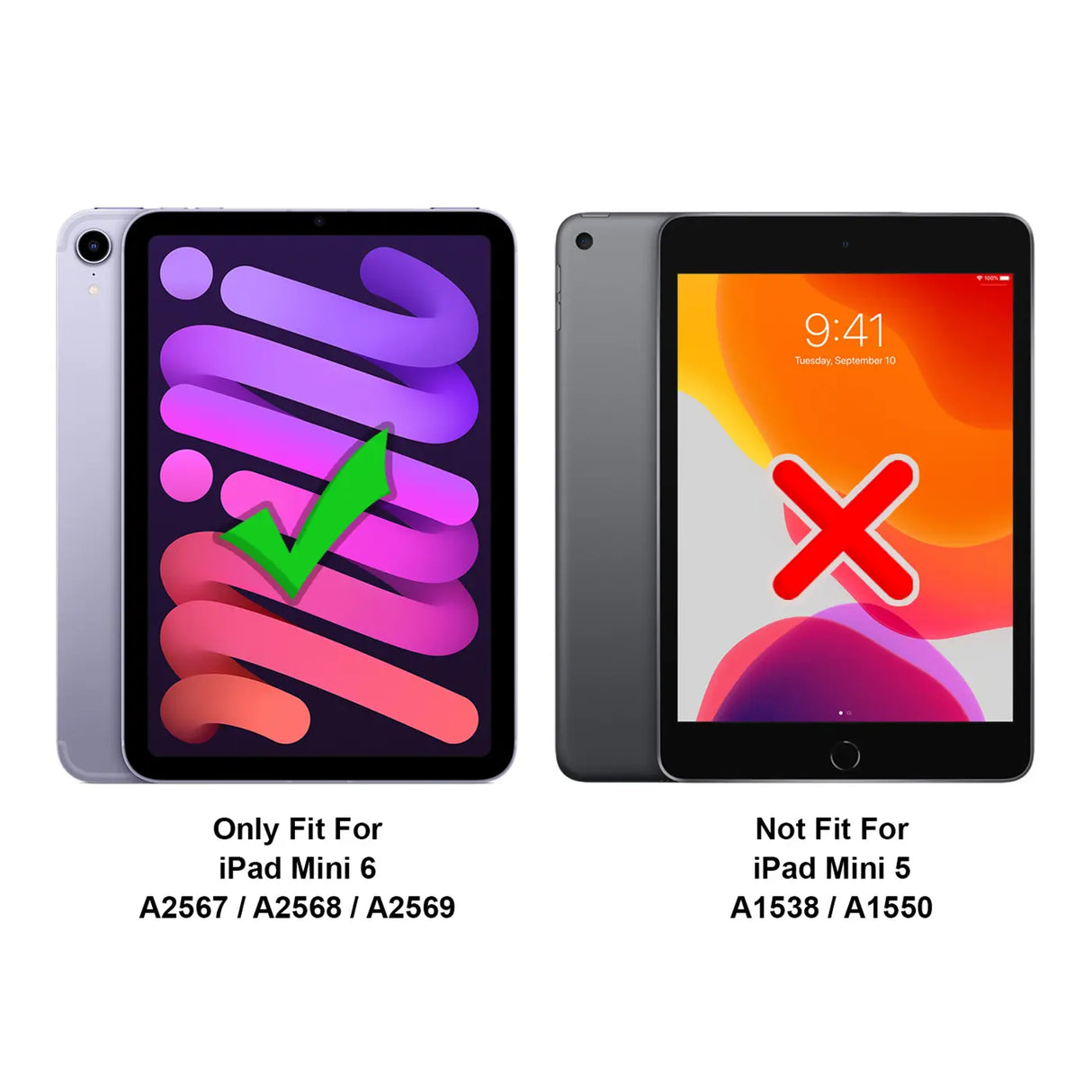 Elegante Klapphülle mit Magnetverschluss für iPad Mini 6 Tablet – Schützend und stilvoll