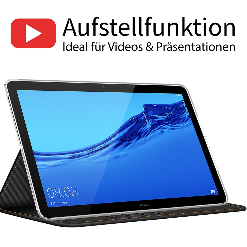 Elegante Klapphülle mit Magnetverschluss für Huawei MediaPad T5 10.1 Tablet – Schützend und stilvoll