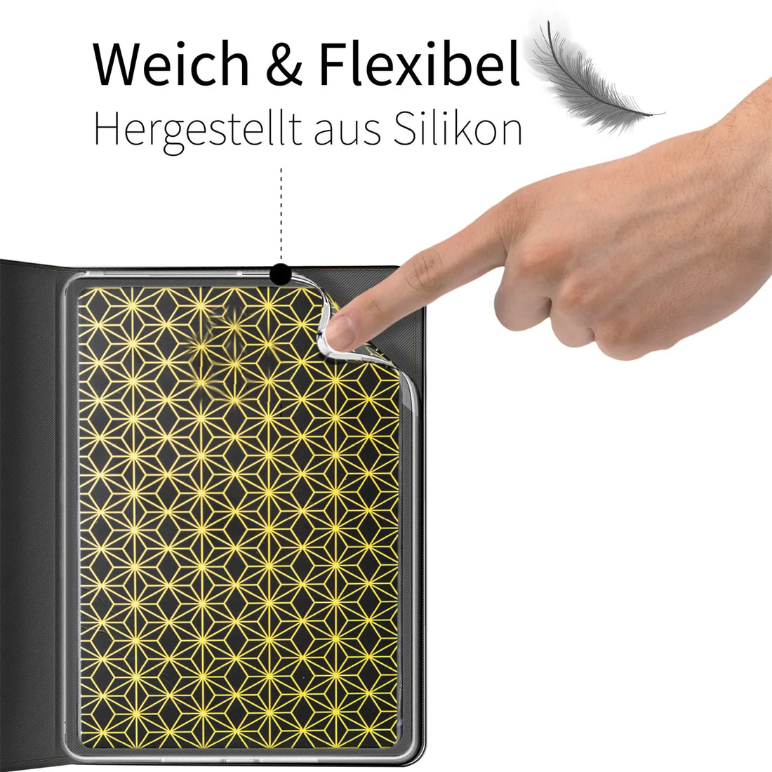 Flexibles Silikon-Case im Inneren
