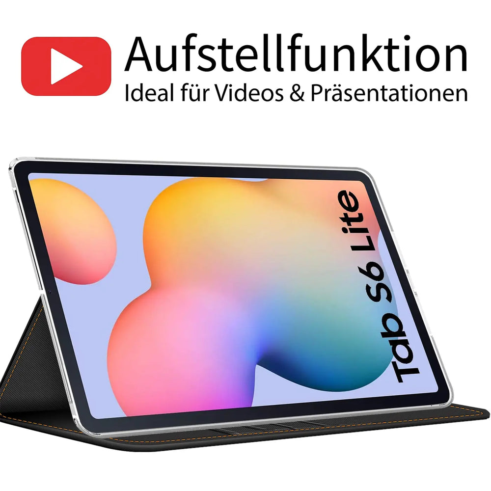 Elegante Klapphülle mit Magnetverschluss für Samsung Galaxy Tab S6 Lite Tablet – Schützend und stilvoll