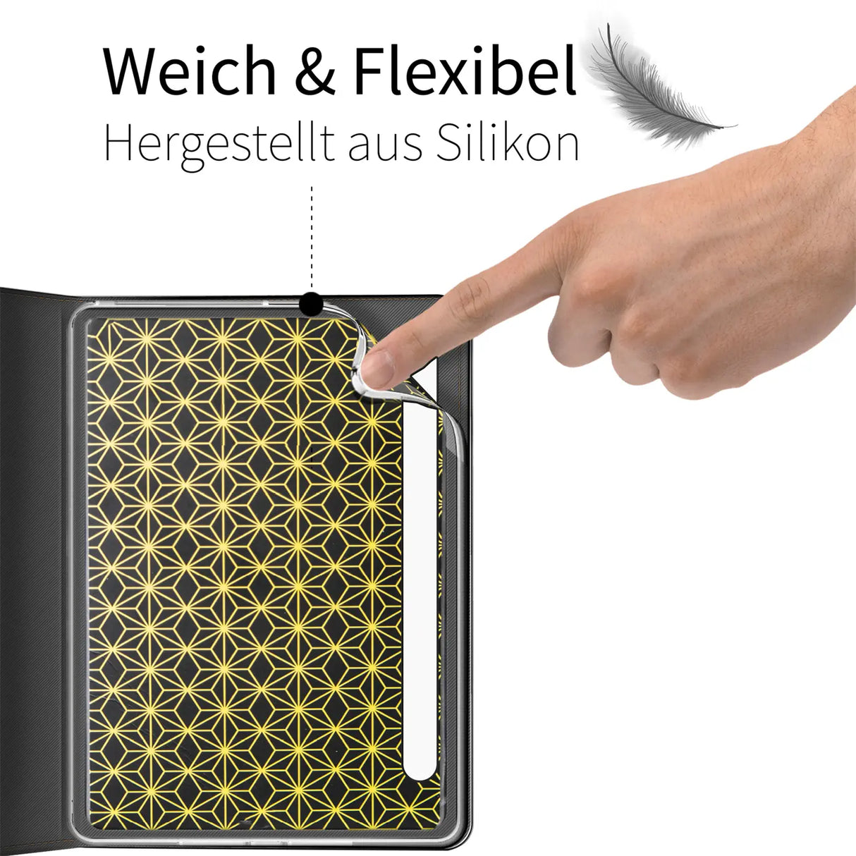 Elegante Klapphülle mit Magnetverschluss für Samsung Galaxy Tab Tab S7 / S8 Tablet – Schützend und stilvoll