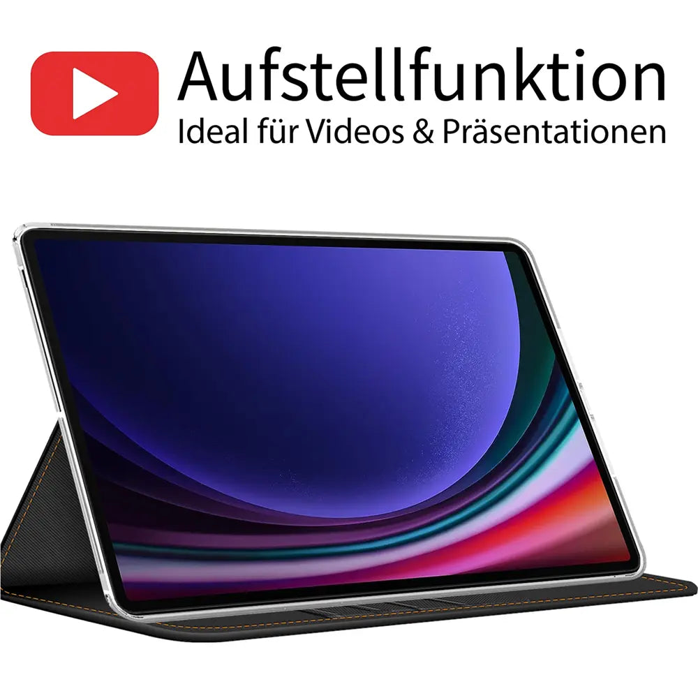 Elegante Klapphülle mit Magnetverschluss für Samsung Galaxy Tab S9+ / S9 FE+ Tablet – Schützend und stilvoll