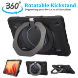 Robuste Outdoor-Schutzhülle für Xiaomi Pad 5 in Schwarz – Stoßfest mit 360° Ständer und Schultergurt