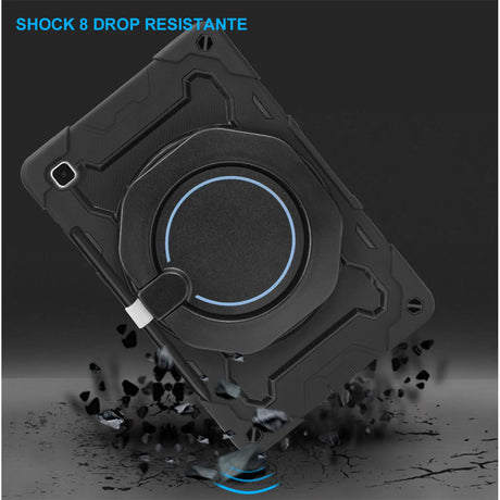 Robuste Outdoor-Schutzhülle für Xiaomi Pad 5 in Schwarz – Stoßfest mit 360° Ständer und Schultergurt