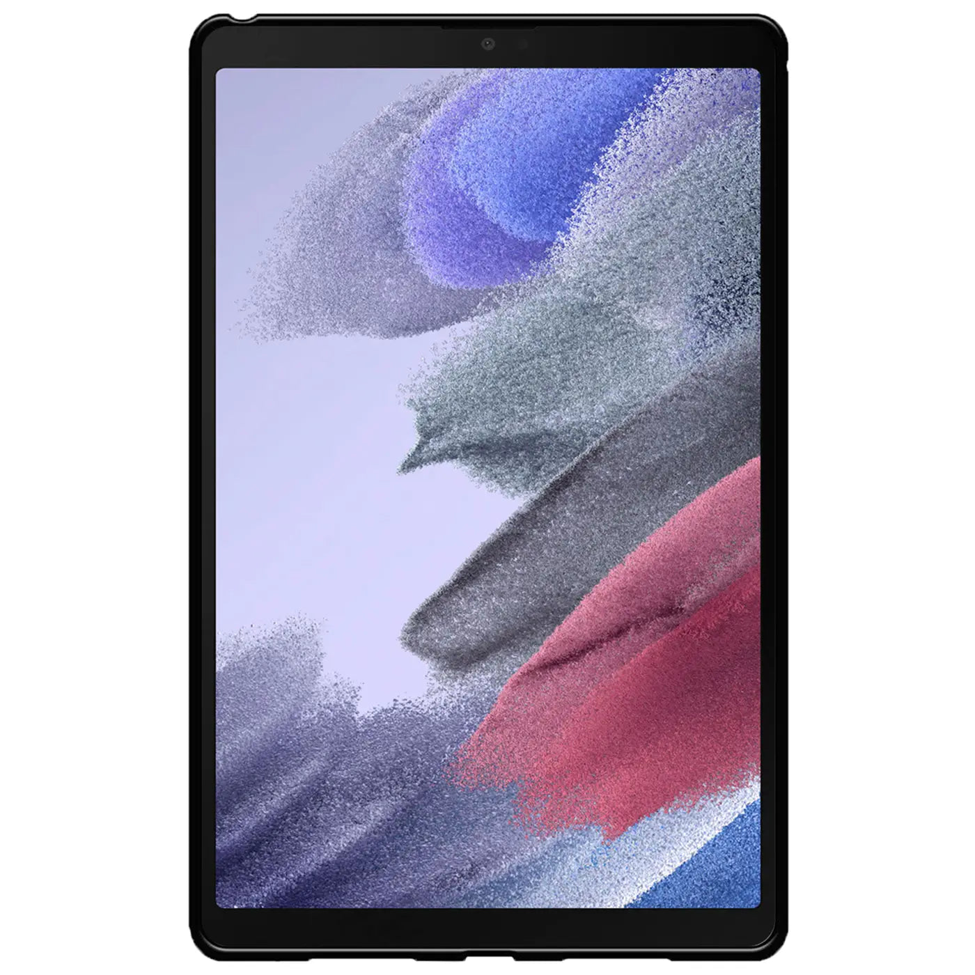 Schwarze TPU Hülle für Samsung Galaxy Tab S5e 10.5, von vorne, mit Display.