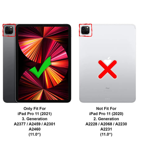 Kristallklare Tablet-Schutzhülle für iPad Pro 11 2021 – Extra starke, stoßdämpfende Kanten
