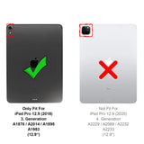 Kristallklare Tablet-Schutzhülle für iPad Pro 12.9 2018 – Extra starke, stoßdämpfende Kanten