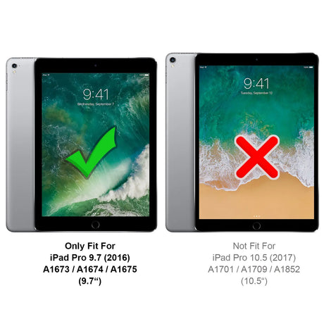 Kristallklare Tablet-Schutzhülle für iPad Pro 9.7 – Extra starke, stoßdämpfende Kanten