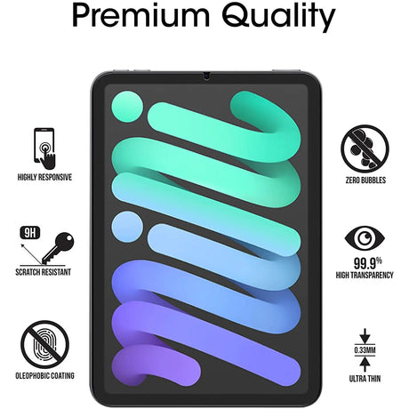 Displayschutzglas aus gehärtetem Glas für iPad Mini 6 – Kratzfest und blasenfreie Installation