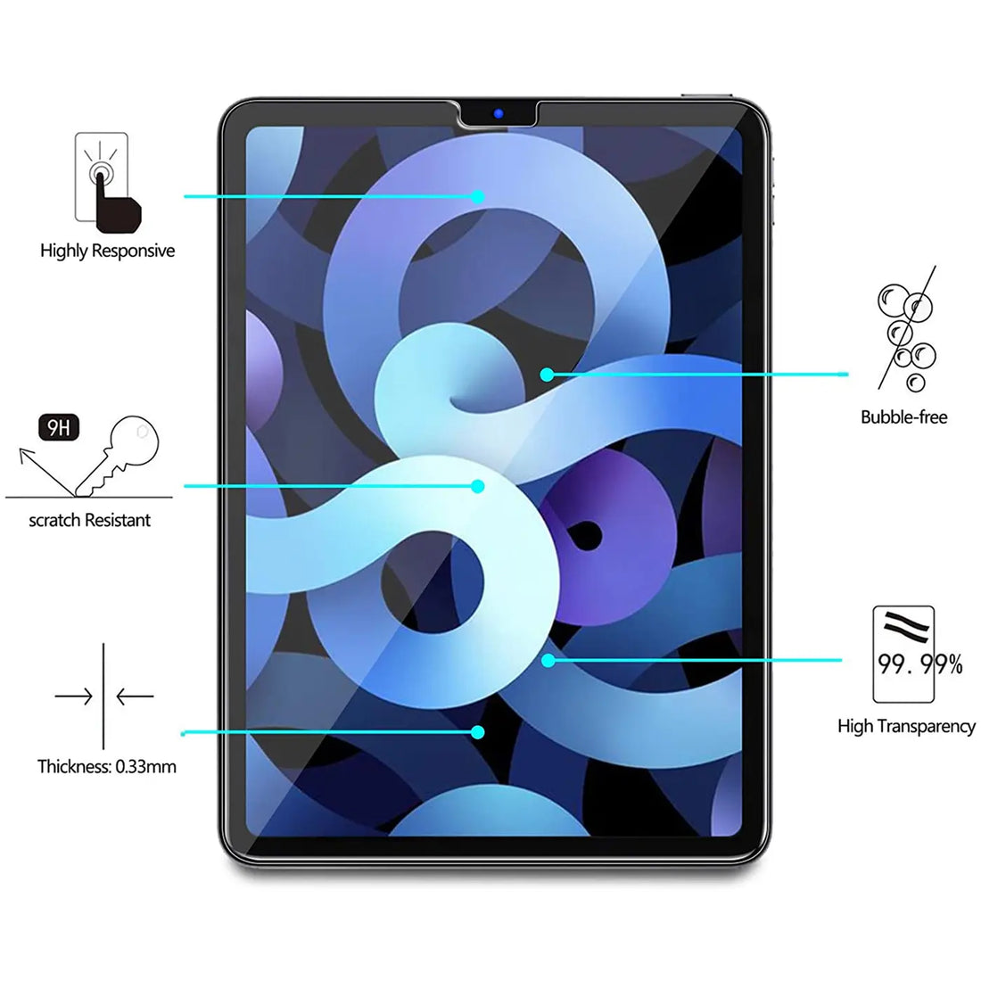 Brillante Transparenz und Touch-Reaktion