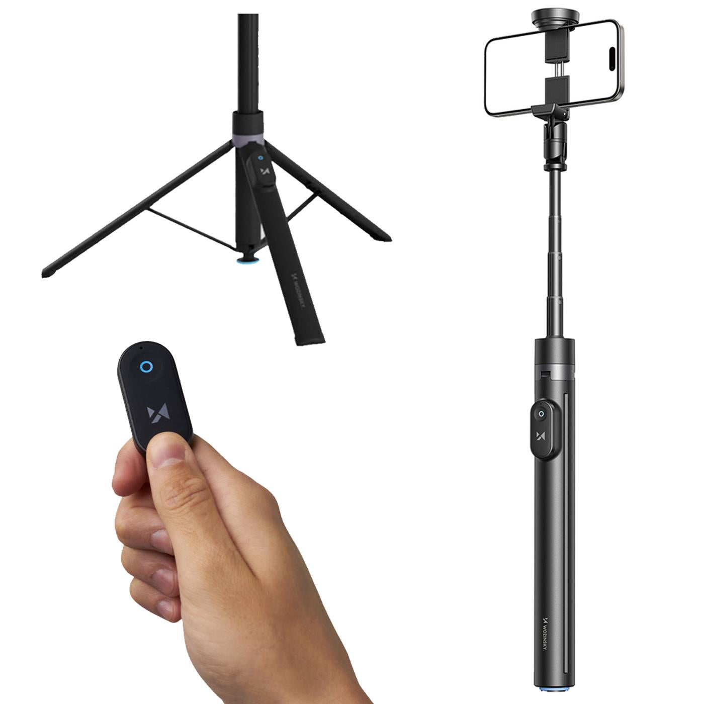 Selfie-Stick Stativ – 1,7m mit Auto-Open Funktion