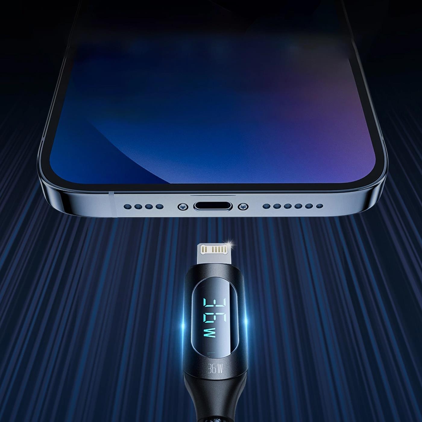 Ladekabel mit LED-Display – Schnellladung