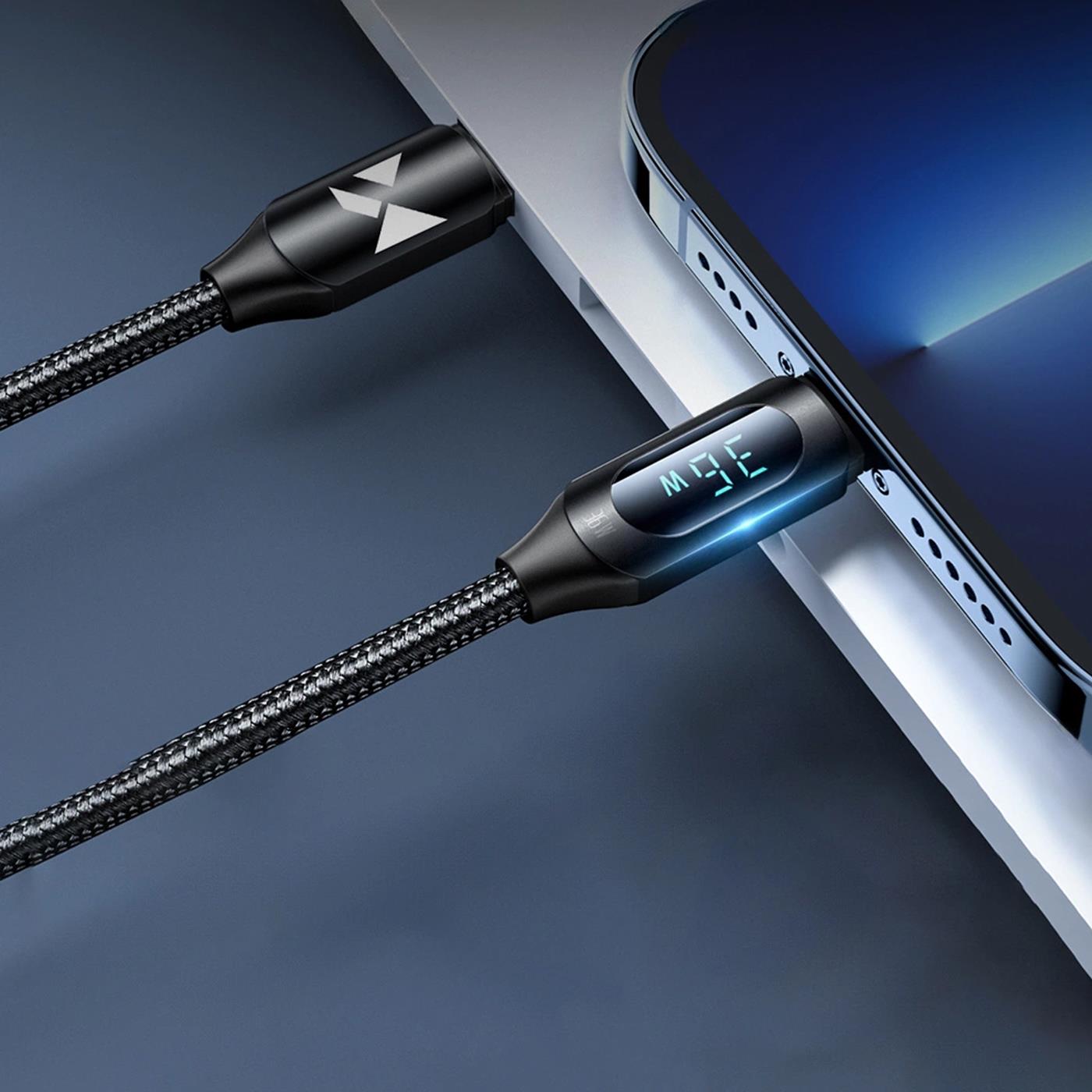 Ladekabel mit LED-Display – Schnellladung