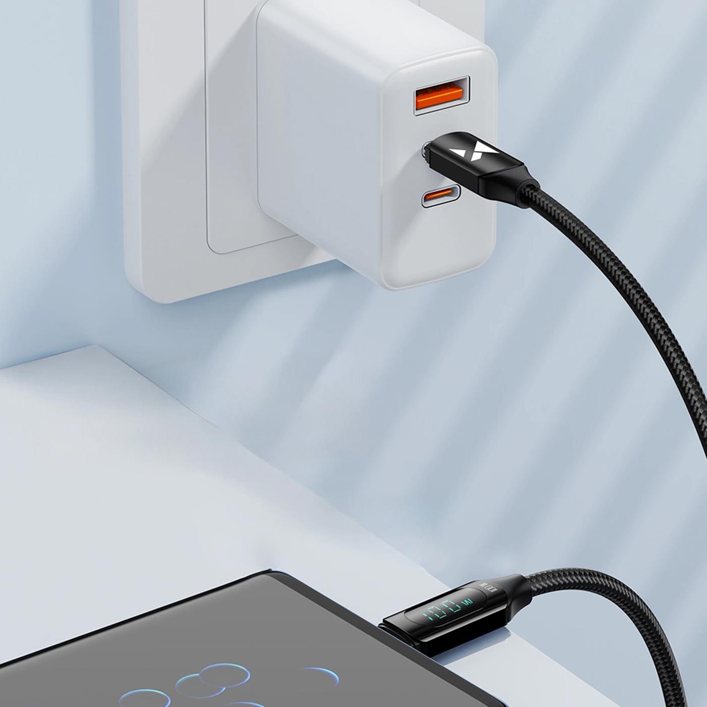 Ladekabel mit LED-Display – Schnellladung