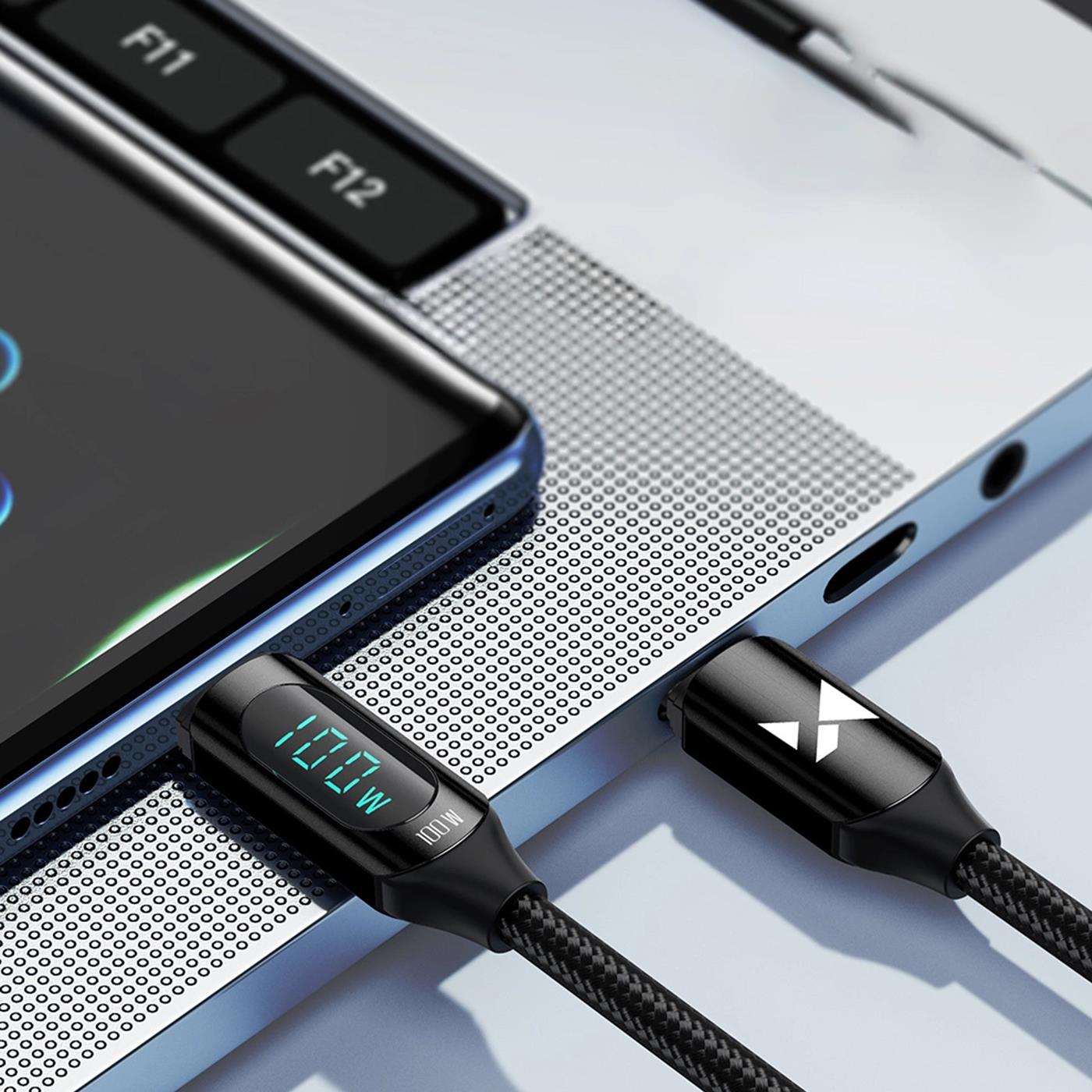 Ladekabel mit LED-Display – Schnellladung