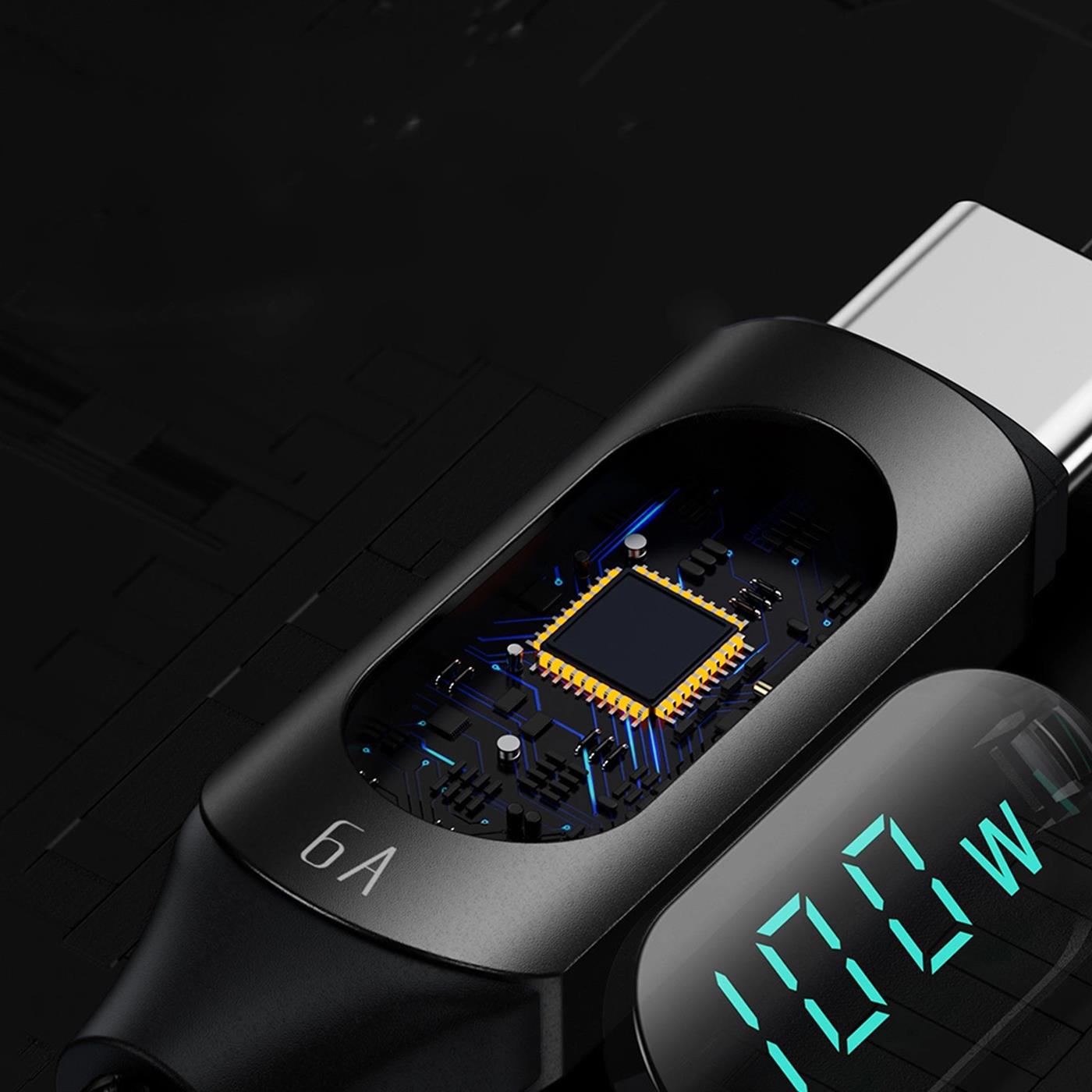 Ladekabel mit LED-Display – Schnellladung