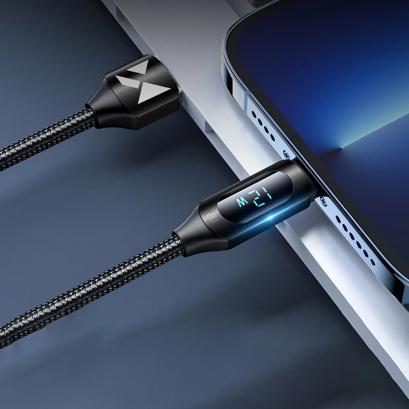 Ladekabel mit LED-Display – Schnellladung