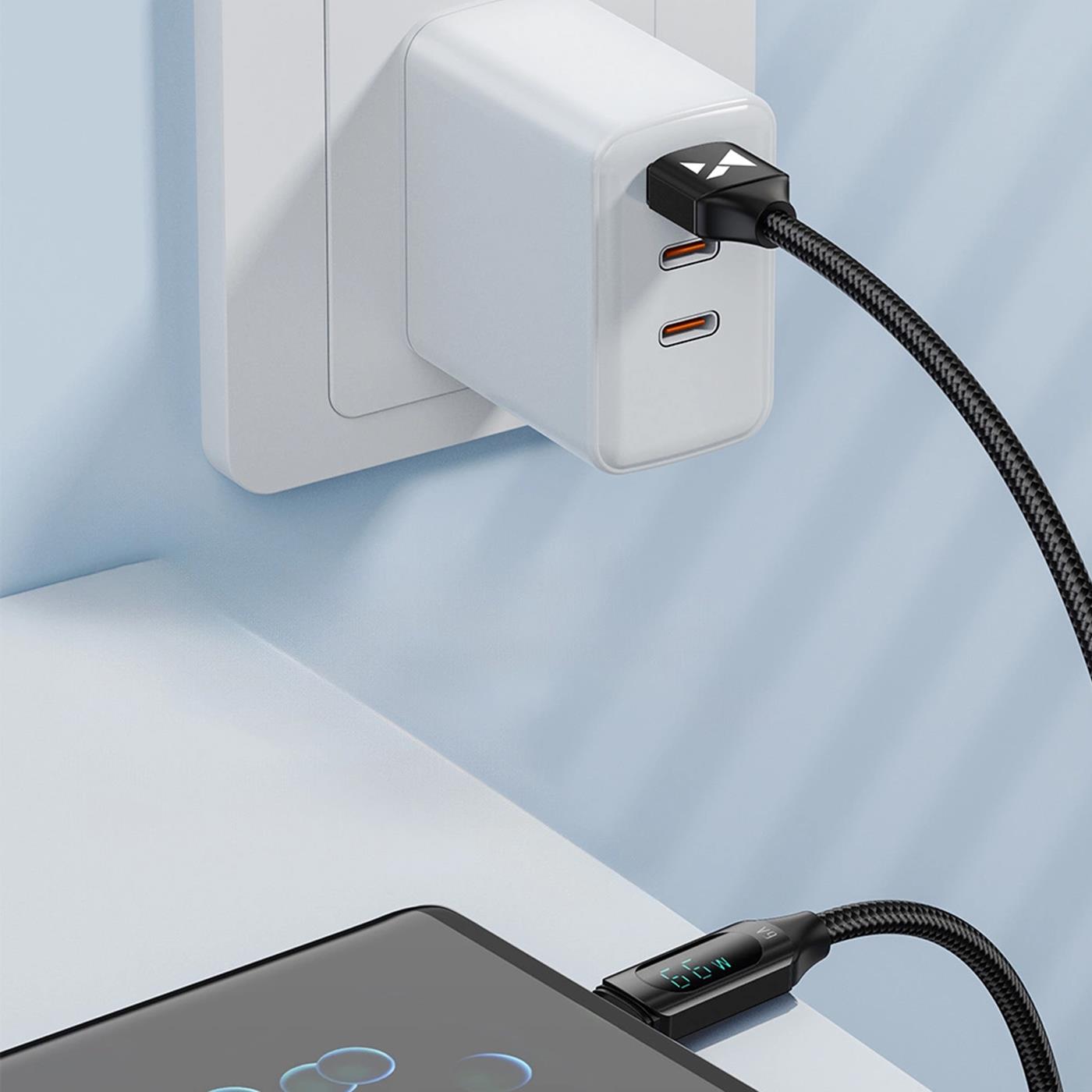 Ladekabel mit LED-Display – Schnellladung