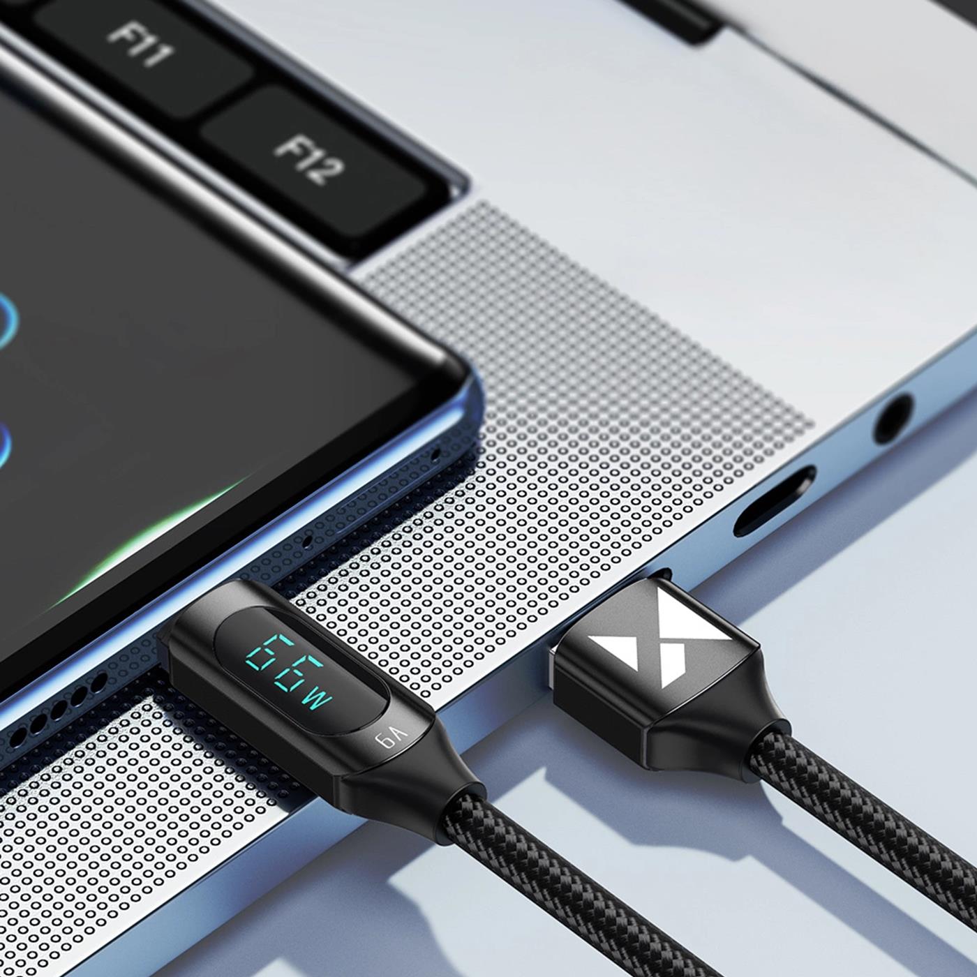 Ladekabel mit LED-Display – Schnellladung