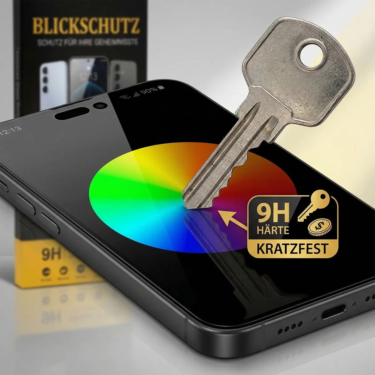 Kratzfestes Panzerglas für Samsung Galaxy A25 5G mit Blickschutz