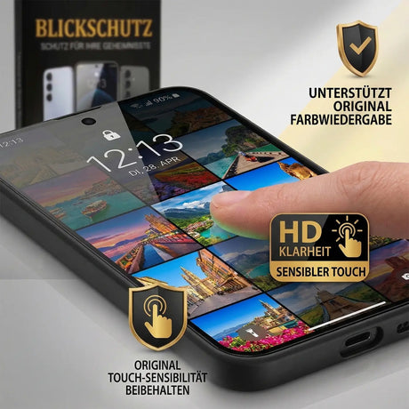 Kratzfestes Panzerglas für Samsung Galaxy A35 5G mit Blickschutz