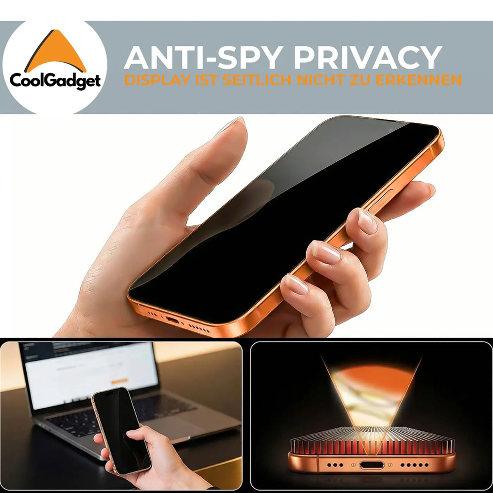 EZ.Box Schutzglas für Samsung Galaxy S24 Ultra mit Blickschutz – Einfache Installation.