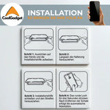 EZ.Box Schutzglas für Samsung Galaxy S24 Ultra mit Blickschutz – Einfache Installation.