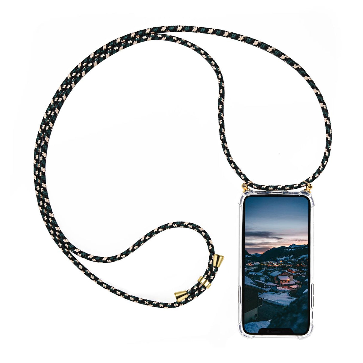 Verstellbare Umhängekordel – Huawei Mate 20 Pro Transparente Hülle mit 160 cm Band