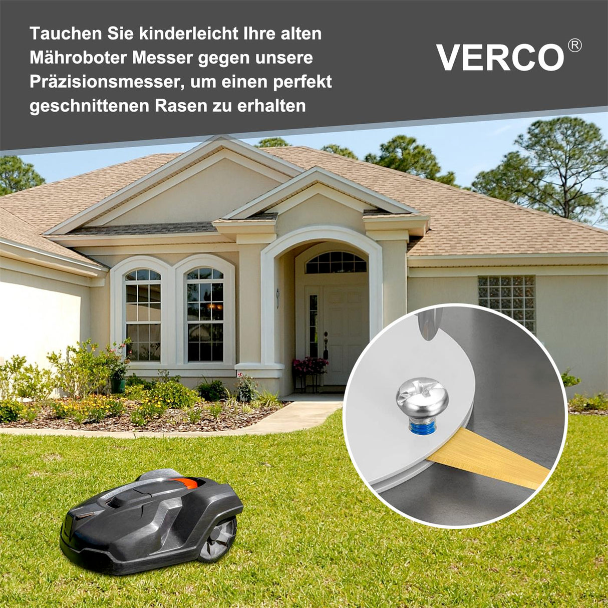 Mähroboter Ersatzmesser – Klingen für Gardena, Husqvarna, Worx & Bosch