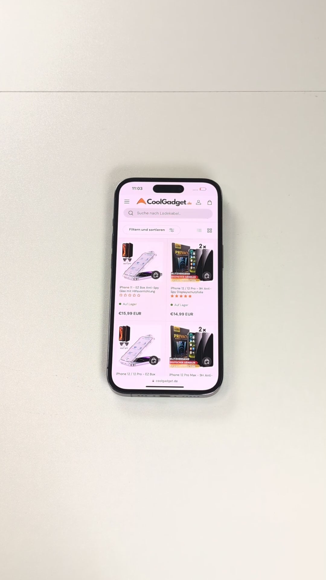 Blickschutzfolie für iPhone 13 Pro Max mit Montagerahmen - iPhone 13 Pro Max Sichtschutz