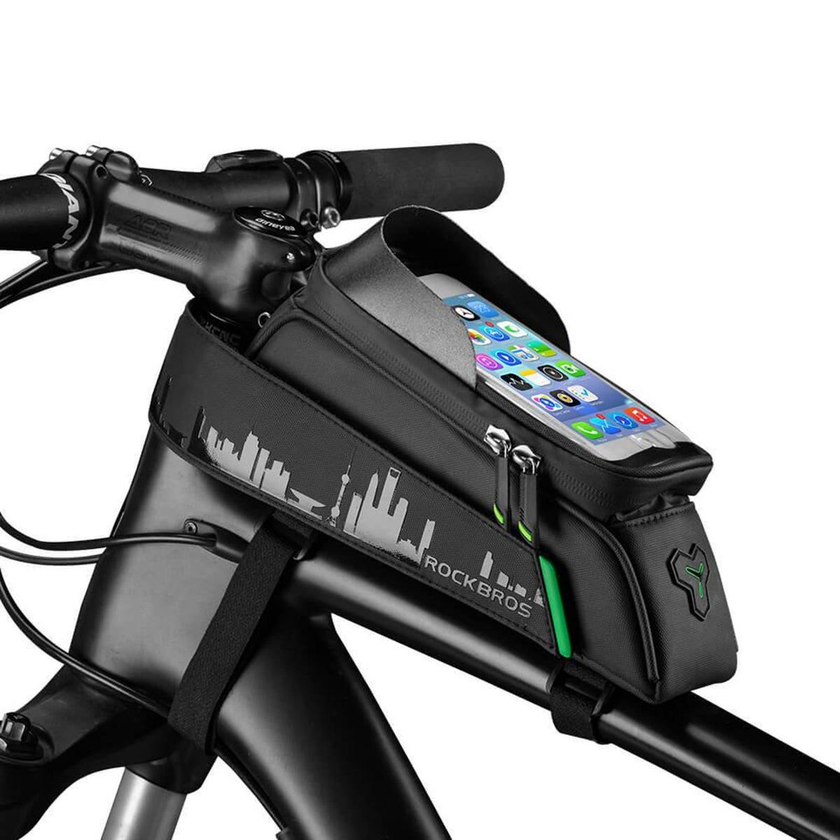 Rockbros Fahrrad-Oberrohrtasche Wasserdicht mit Handyfach Default Title