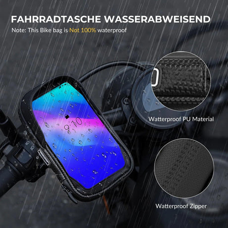 Rockbros Fahrradlenkertasche mit 360° Handyhalterung Default Title