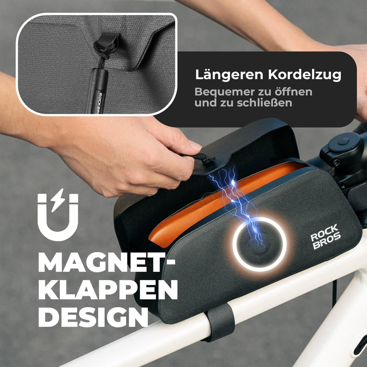 Rockbros Fahrrad Oberrohrtasche Wasserdicht 0,9L Default Title