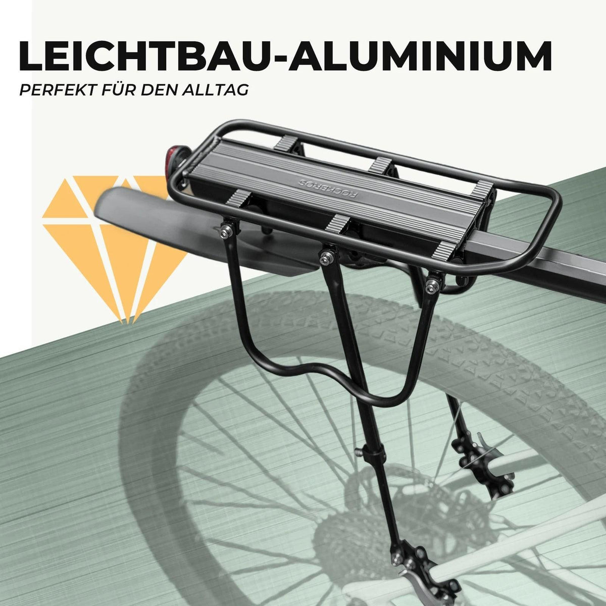 Rockbros Fahrrad-Gepäckträger aus Aluminium Default Title