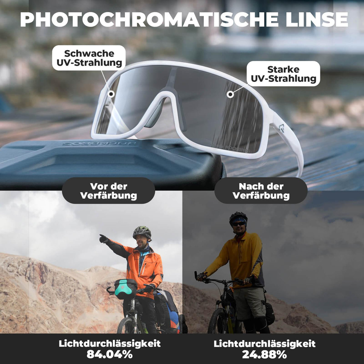Rockbros Fahrradbrille SHOWDOW – Selbsttönend Default Title